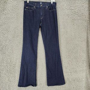 GAP Jeans Womens 28 Tall Dark Wash Stretch Mid Rise Perfect Boot